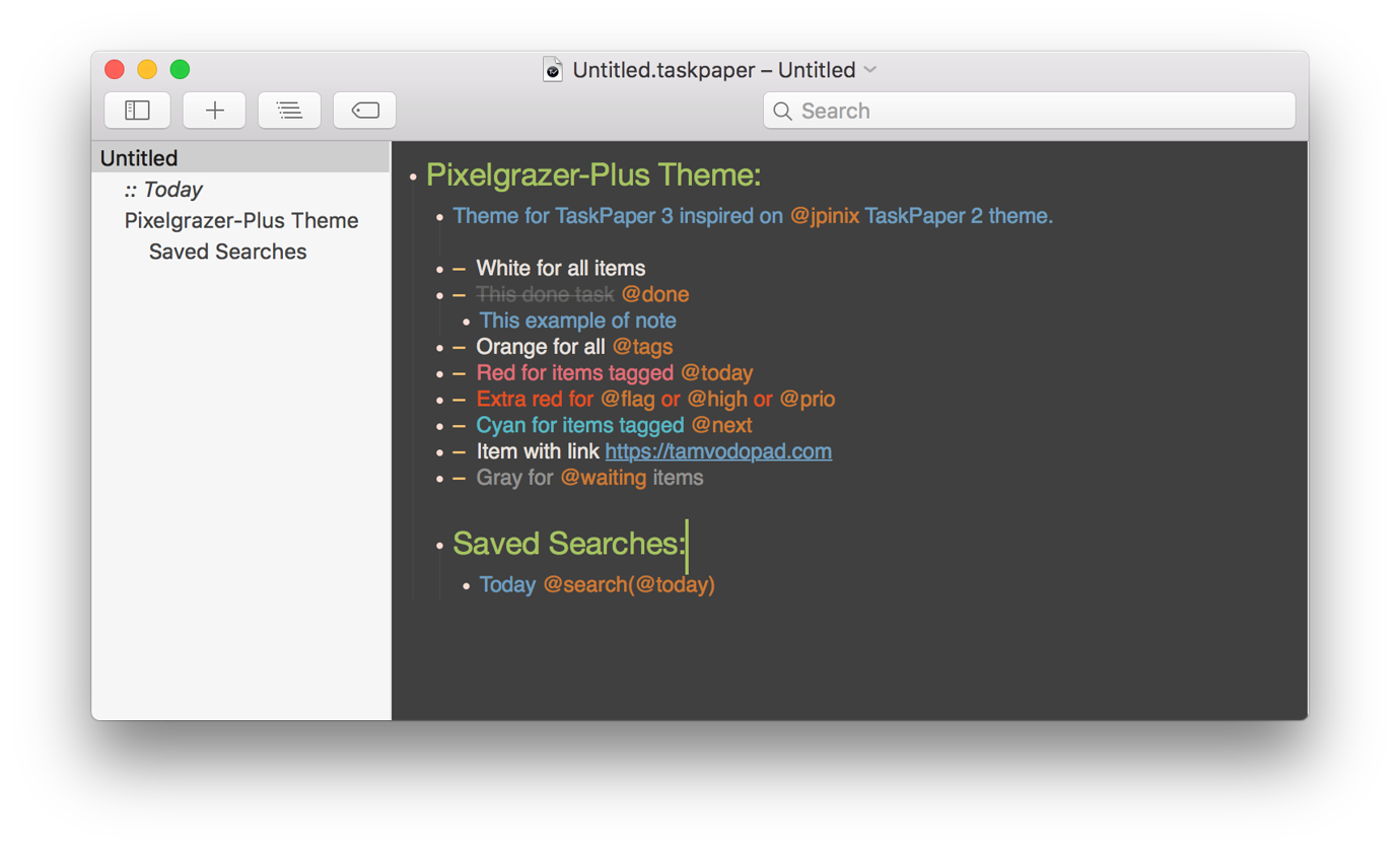 taskpaper default tagss taskpaper default tagss