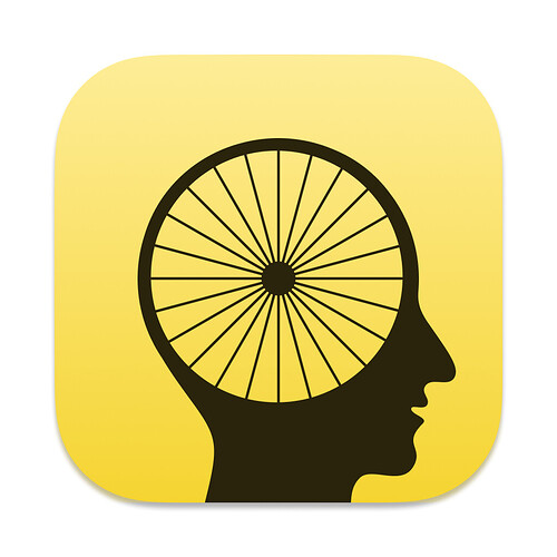 Bike app icon simple